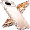 ivoler Clear Case Designed for Google Pixel 8 2023 6.1'' [Full Camera Protection] [Long Lasting Clarity], Military Shockproof Protective Hard Back Slim Phone Cover for Pixel 8 6.1'' - Clear