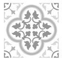 FloorPops Grey and White 12 in x 12 in W Peel and Stick Patterned look Luxury Vinyl Tile Flooring