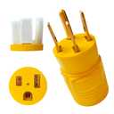 NEMA 14-50P to 6-50R Welder Compact Adapter Cord, 50 Amp 4 Prong RV Generator Male Plug to 3 Prong, Heavy Duty 14-50 Male to 6-50 Female Power Adapter