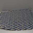 Outdoor Door Mat, The Original Lobster Rope Doormat, All Weather Mats, Woven Door Mat from Nautical Rope, Front Door Welcome Mats, (Navy/Dark Tan Double Weave, 18 x 30 Inch)
