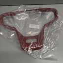 Car Interior Steering Wheel Decorative Cover Trim Decal ABS Carbon Fiber Compatible with Ford Bronco 2021 2022 Accessories (Color : Red Carbon Fiber)