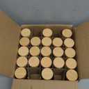 NETANY 21 Pcs Glass Spice Jars with Bamboo Lids, 4 oz Glass Jars with Minimalist Farmhouse Spice Labels Stickers, Collapsible Funnel, Seasoning Storage Bottles for Spice Rack, Cabinet, Drawer