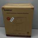 CHULUX Slim Espresso Machine with Milk Frother, 20 Bar Professional Italian Pump Espresso Coffee Machine for Home Cappuccino & Latte Maker, Stainless Steel, Black