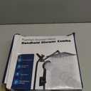 Shower Head, 10”Rain Shower Head with Handheld Spray Combo with 11'' Angle Adjustable Extension Arm/ Flow Regulator/ Shower System, High Pressure Rainfall Shower Head Clean Bathroom, Matt Black