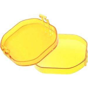 2PCS Amber 3" LED Pod Light Covers  PC Lens Protective Covers for 3 Inch Offroad Cube Lights, Driving Fog Lamps & Work Pods  Yellow Lens for Better Visibility in Fog, Rain & Dust