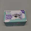 Door Lever Lock (2 Pack)  Prevents Toddlers from Opening Doors  Easy One-Hand Operation for Adults  Durable ABS with 3M Adhesive Backing  No Tools Needed for Install (White)