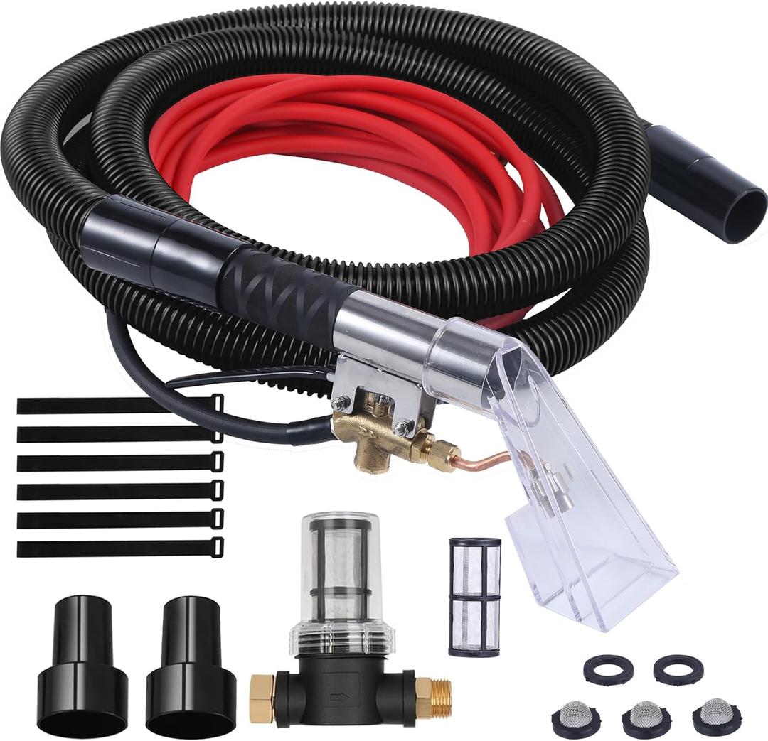 Shop Vac Extractor Kit, Better Vacuum Extractor Hose Kit for Carpet & Upholstery Cleaning in Home and Auto Extractor Kit with Wand, Hose and Adapter Converts Vacum Shop Vac Extractor Kit, Better Vacuum Extractor Hose Kit for Carpet & Upholstery Cleaning in Home and Auto Extractor Kit with Wand, Hose and Adapter Converts Vacum