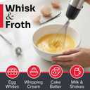 Mueller Multistick 5-in-1 Immersion Blender Handheld,12 Speed Hand Mixer-Turbo Boost, Heaviest Duty Copper Motor, Titanium reinforced Blades Hand Blender,Milk Frother Wand,Whisk,Beaker,Chopper,Grey