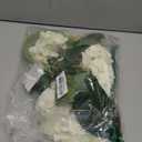 Kimura's Cabin 6Pcs Fake White Hydrangea Flowers Artificial Silk Hydrangeas with Stems Faux Hydrangea Bouquets for Home Wedding Party Table Core Decoration (White, Pack of 6)