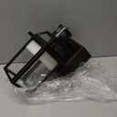 Porch Lights with GFCI Outlet, Dusk to Dawn Outdoor Lights with Outlet, 3 Lighting Modes Exterior Light Fixture Waterproof, Outside Lights for House Front Door Patio Garage (1 Pack Black (With Outlet))