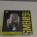 SOLAKAKA SM809 Pro Gaming Mouse with 9 Side Buttons,24000 DPI RGB Mouse for Gamer,16 Programmable Macros MMO Mouse,Black