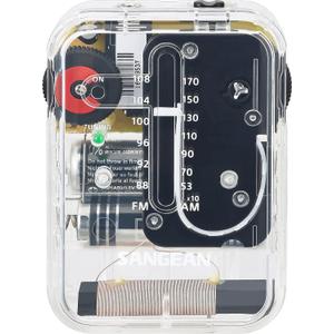 Sangean SR-32CL AM/FM Pocket Analog Radio (Clear)