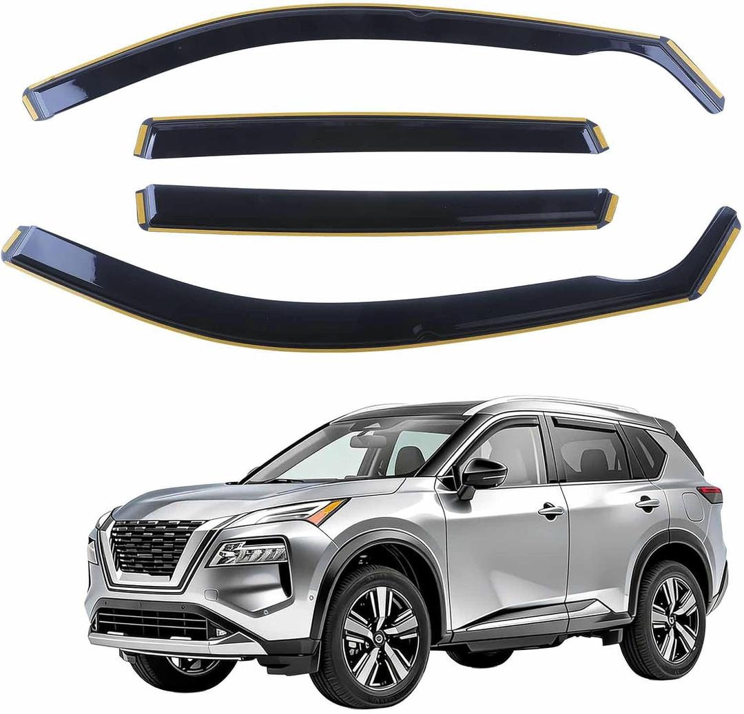in-Channel Rain Guards for Nissan Rogue 2021-2024