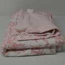 Laura Ashley - Twin Quilt Set, Reversible Cotton Bedding with Matching Sham, Lightweight Home Decor for All Seasons (Bedford Pink, Twin)