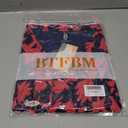 BTFBM Women Summer Dresses Casual Sleeveless Floral Maxi Dresses (Pink, XXL)