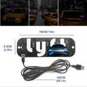(Pink) LED Light Sign for Car, Taxi Sign Light Windshield Led Sign Car LED Decal with Suction Cups USB Plug for Cars, Trucks, SUVs, Driver Accessories for car, Bumper Stickers