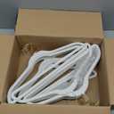 HOUSE DAY Black Plastic Hangers 50 Pack, Slim Space Saving, Non Slip Hangers with Rubber Pads, Sturdy Coat Hanger for Closet, S-Shaped Clothes Hanger for Shirt, Suit, Pant, Skirt