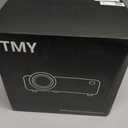 TMY 1080P Full HD Portable Mini Projector, Bluetooth Movie Projector, Compatible with TV Stick/Smartphone/PC/Game Console/HDMI/USB, Indoor & Outdoor Use, with Projector Screen