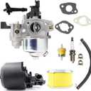 595780 596079 592864 Carburetor w/Air Filter Kit Compatible with briggs and stratton CR950 CR750 208cc 84004577 595783 595651 595780 130G32-0022-F1 130G32-0056-F1 130G32-0060-H1 130G32-0061-F1 Engines