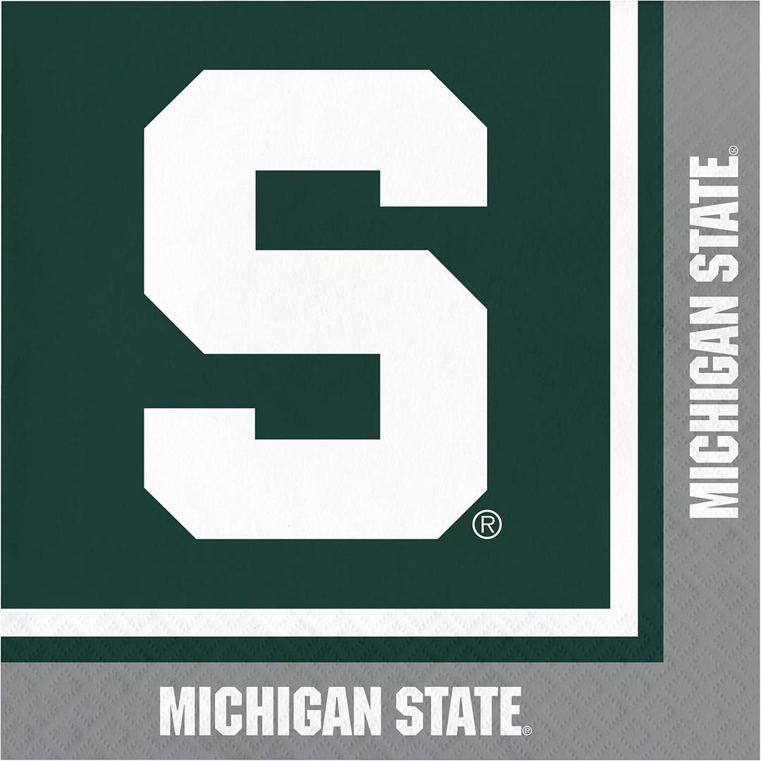 Trendware Michigan State University Napkins, 60 Count