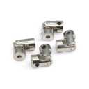 3 x 3mm to 3mm Rotatable Universal Steering Joint Shaft Coupling Connector L23x D9 with Screws with Wrench, 4pcs/Pack (Size: 3mm to 3mm)