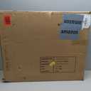 DWANTON Dog Crate Furniture with Cushion, Wooden Kennel Table with Double Doors, Indoor Dog House, Small/Medium/Large Size, 27.2" L, White+Rustic Brown