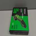 Cardboard Cutter, Rechargeable Cordless Electric Scissors, 4V Upgrade Motor Electric Box Cutter with 2 Blades, Safety Lock & LED Light, Powerful Cutting for Cardboard Box, Plastic, Leather (Green)