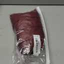 Allegra K Leather Pants for Women High Waist Stretch Tights Motorcycle Leggings with Pockets, Large, Burgundy