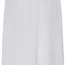 Kate Kasin Half Slips for Women Anti-Static Satin Underskirt Full Length Nude Skirt Lace Trim Short Slips for Under Dresses (Large, White)