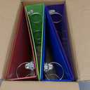 Amazon Basics 3 Ring Binder, 2 inch Round Rings, Holds 375 Sheets, Two Interior Pockets, Assorted Colors, 4-Pack