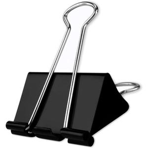 Extra Large Binder Clips 2.4 Inch(48 Pack), Upgrade Large Binding Clips Jumbo Paper Clips, Heavy Duty Big Clamps for Office and Home Supplies, Black