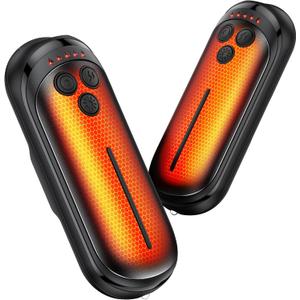 Rechargeable Hand Warmers 2 Pack, 6000mAh Electric Hand Warmer Rechargeable, 2 in 1 Portable Hand Warmers with AI Smart Chips, Outdoor, Hunting, Camping for Family for Christmas (Black)