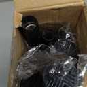 2Pcs Tension Curtain Rod 31 To 76 Inch Black Shower Curtain Rod No Drilling Adjustable Spring Loaded Curtain Rods 7/8"Diameter Shower Rods For Bathroom Windows Bedroom Closet Doorway Door