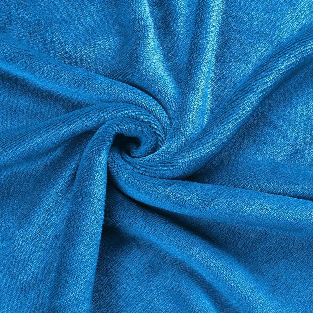 SUNNY HEAT Electric Blanket Full Size 72""x84"" - Warm Flannel Heated Blanket with 4 Heating Levels & 10 Auto Off, Winter Comfort Aid Bedding, Teal, A-blue