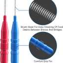 RAZOKO Interdental Brush, Flossing Head,Easy Use Tooth Cleaning Tool 176 Count (2.5mm/3mm)
