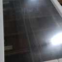 LOAAO 77X36 Inch Brushed Nickel Bathroom Mirror, Rounded Rectangle Silver Metal Frame Mirror, Brushed Nickel, Anti-Rust, Hangs Horizontally or Vertically