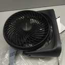 Amazon Basics Air Circulator Desk Fan for Bedroom, Home and Office, 90-Degree Tilt Head, 3 Speed Settings, Cooling, 35 Watts, Black, 11.1"W x 6.3"D x 10.9"H