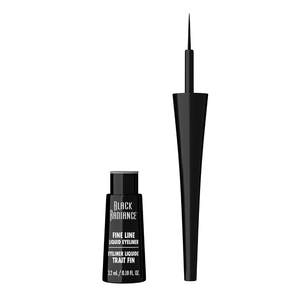 Black Radiance Fine Line Liquid Eyeliner, Black, 0.12 Fluid Ounce