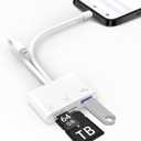 Trail Camera Viewer Dual Card Slot Memory Card Reader Supports SD and TF Card