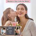 Mothers Day Picture Frame, Mother Day Gift for Mom from Daughter, 4x6'' Personalized Picture Frame Solid Wood Mom Birthday Gifts from Son, Customizable Gifts for Grandma Grandpa Gigi, Nana, Mama