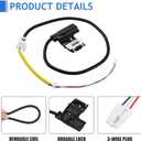W11307244 W10682535 Washer Lid Lock Switch - For Whirlpool Maytag Amana Latch Washing Machine Assembly With W10838613vp W10838613 W11253733