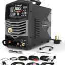 5 in 1 Plasma Cutter and Welder Combo, CUT/TIG/MIG/Flux MIG/MMA, 50A Plasma Cutter, 200A TIG and MIG, 180A STICK Welder, 110/220V Dual Voltage Multi-Functional Welder