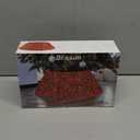 Blissun Christmas Tree Collar, Sequin Christmas Tree Skirt, Foldable Tree Ring, Xmas Tree Stand Base Cover for Christmas Tree Decoration, Round Red