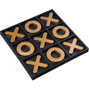 Classic Tic Tac Toe Game, Strategy and Fun Games for Kids, Tabletop Board Games, Party Favours for KidsGolden Tic-Tac-Toe Board Temperament Home Dcor,Gold