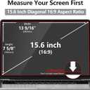 4 x Laptop Privacy Screen Protector 15.6 Inch with Hp Dell Acer Asus Samsung LG and More, Removable Security Shield Filter for 16:9 Aspect Ratio Portable Monitor Like MSI and More (15.6" Diagonal 16:9 1 Pack)