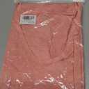 SOUWINEMYI Womens Cap Sleeve T Shirts V Neck Casual Tops Oversized T-Shirt Summer Trendy Lightweight Loose Fit Basic Tees (Pink, M)