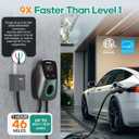 Level 2 EV Charger(WiFi APP/Plug-Play), 48A Hardwire Version, 25ft Cable ETL Certified, Home Level 2 EVSE Car Charger w/ J1772 Connector, Electric Vehicle Charging Stations (48)