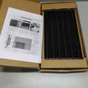5/16" Transmission Oil Cooler, Aluminium 6 Pass Tube and Fin Cooler Kit Universal Black