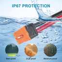 XT60i to O Ring Terminal Cable 10 AWG 3FT XT60i Female to O Ring Connector XT60i-F Extension Cable for Portable Power Station Solar Generator