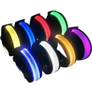 KIRALUMI 8 PCS LED Glow Bracelets, Light Up Wristbands - Halloween Glow in The Dark Party Bracelets Favors Supplies for Christmas, Concerts, Festivals, Game Prizes, Sports, Rave Accessories (Black-CS）